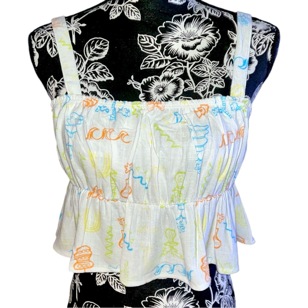PacSun LA Hearts Petite Peplum Tank Top Size M